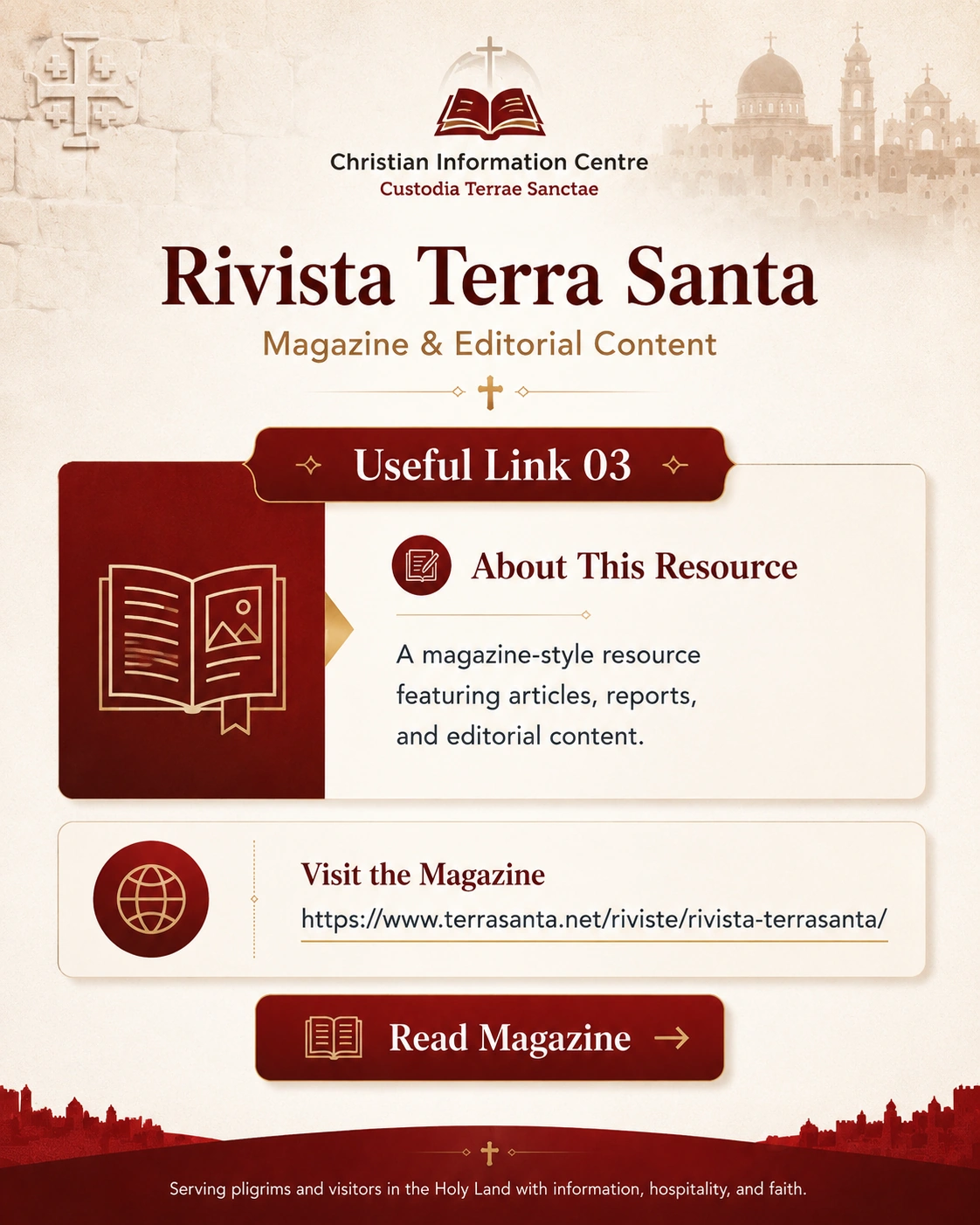 Rivista Terra Santa – Magazine and Editorial Content